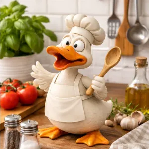 # Chef Duck STL 3D Model | Kitchen Decor Statue for 3D Print