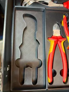 Knipex 86 05 130 Pliers Wrench Gridfinity Cutout
