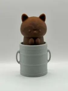 Raccoon in Trash Can Clicker – Fidget Toy