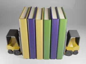 Simple Mini Forklift Bookend