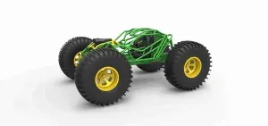 Rock bouncer on low-pressure wheels Scale 1:25