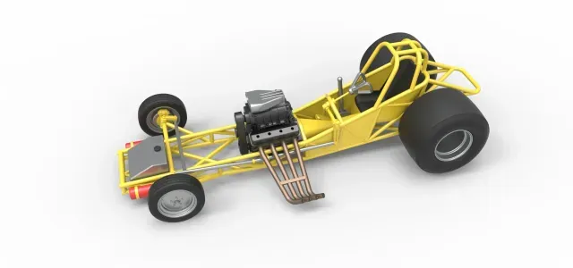 Vintage Funny Car Base Scale 1:25 — Фото 4 из 9
