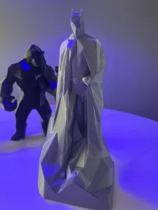 The Batman Memorial Statue - Dark Knight Monument - Low Poly