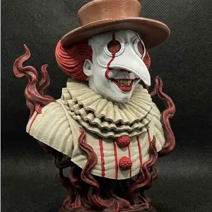 Pennywise Plague Doctor Bust | Horror Mashup Statue