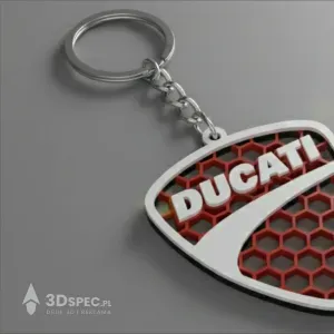 Ducati logo keychain
