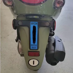 Michigan Moped License Plate Frame by @mattmaltarich