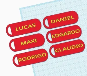 Llavero con Nombre CLaudio