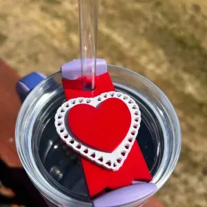 Lace Heart Topper 40oz