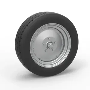 Front wheel of Vintage Funny Car Scale 1:25