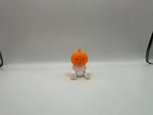 Mini Pumpkin Skieletor | Cute Halloween Decor