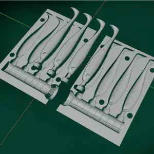 zander shad softbait mold