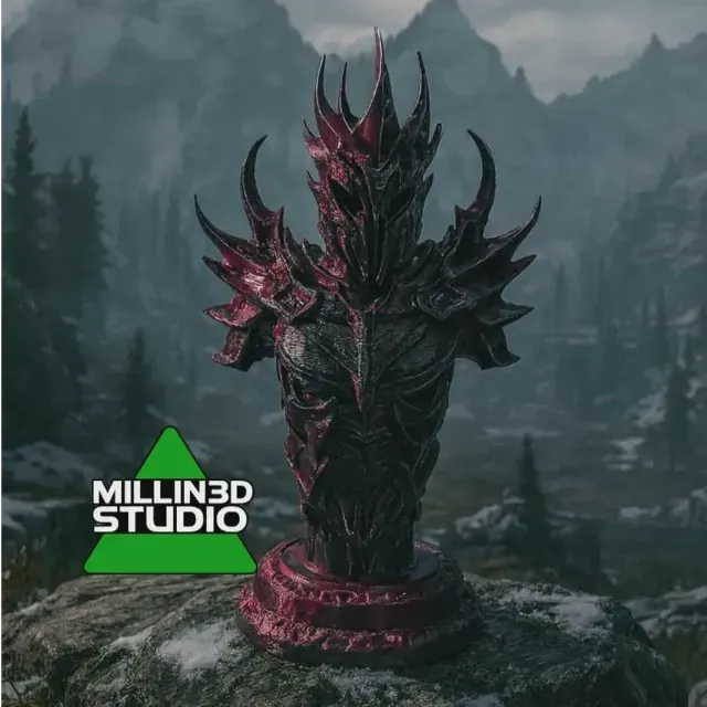 Skyrim - Elder scrolls online Daedric Armor Statue Bust
