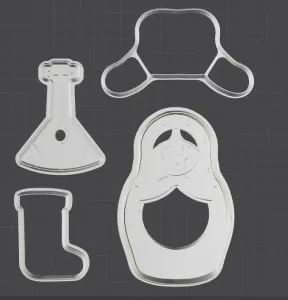Russian Cookie Cutters Set