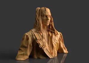 Captain Jack Sparrow bust Johnny Depp