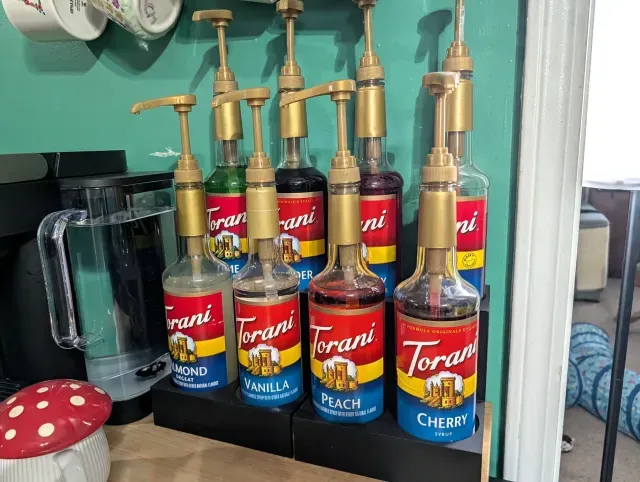 Flavored Syrup Stand for Coffee or Home Bar