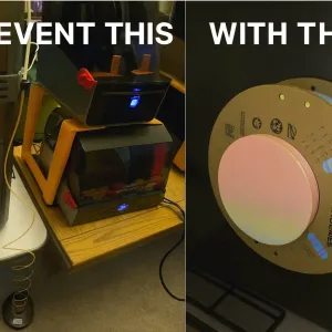 Creality Hi K2 Plus Pro Combo Slide-on Spool Holder Mod