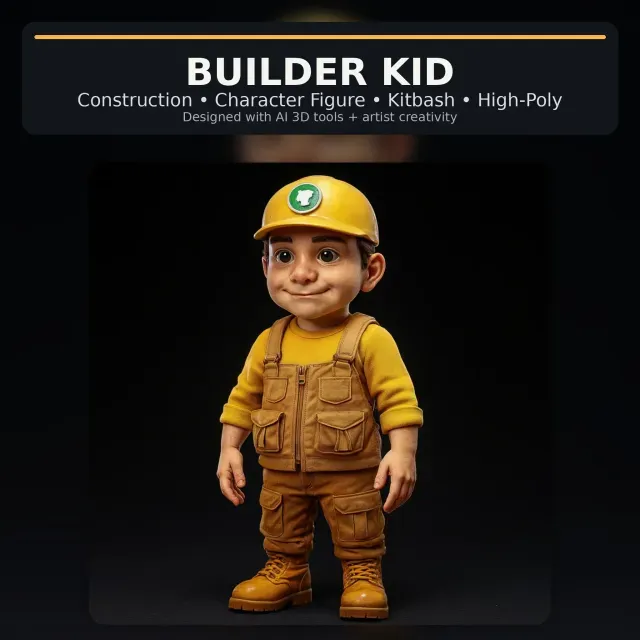 Stylized Character Collection Vol. 01 – Kitbash High-Poly 3D — Фото 5 из 9