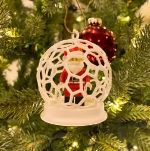 LEGO Minifigure Voronoi Snowglobe Christmas Ornament