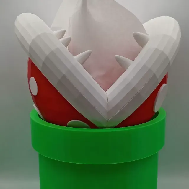 Piranha Plant Tissue Box Cover