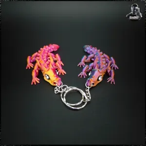 Graceful Dragon Keychain - multicolor - print in place