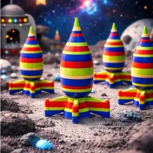 Cute mini rocket