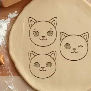Cat Set Cookie Cutter, Biscuit Cutter