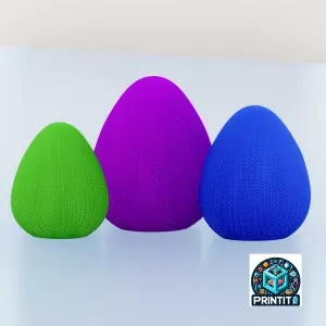 Knitted eggs