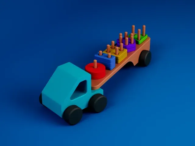 Montessori Shape Sorter Truck | Educational Modular Toy — Фото 4 из 9