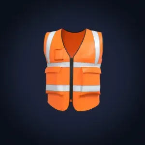 High Visibility Safety Vest STL Reflective Workwear 3D Print