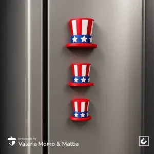 Uncle Sam Hat Magnets – 4th of July Edition