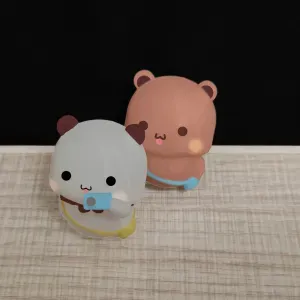 Couple Bear-take photo_bubu&Yier