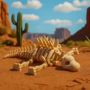 The Stegosaurus — Articulated Skeleton Toy