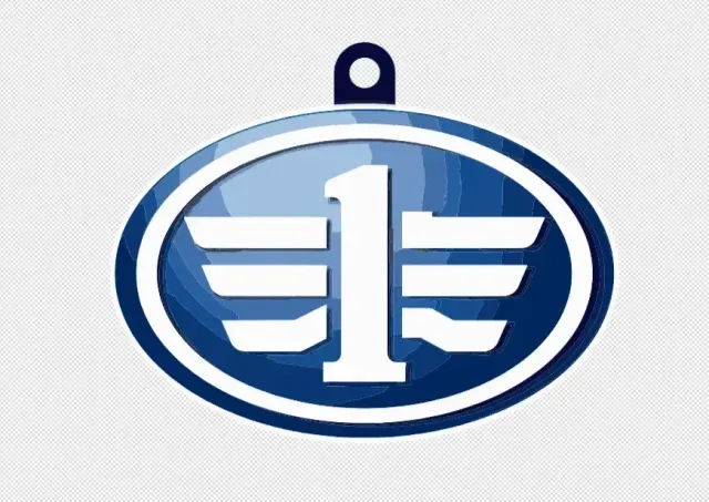FAW Logo Keychain – 4 Color / Single Color Option — Image 3 of 4
