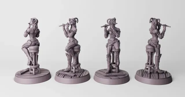 Tiefling Bard | Flute Playing Hellspawn Hero | Tabletop RPG — Фото 6 из 9