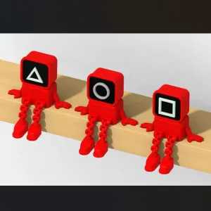 Squid Game 3-Piece Set – Fun 3D Printable Figures - STL