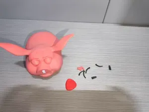 Flying Pig Piggy Bank Multi-Color Assembly and Ornament Versions Available (No AMS Required for Printing)