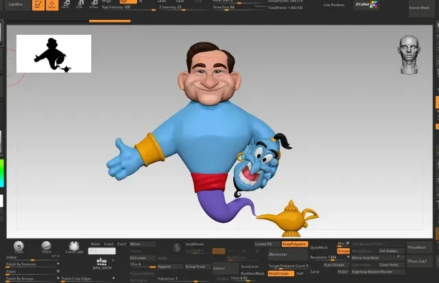 Robin Williams as the Genie — Image 2 of 9