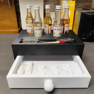 Monin Coffee Syrup Storage Set with Rubberfeet