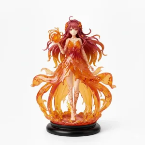 anime girl fire