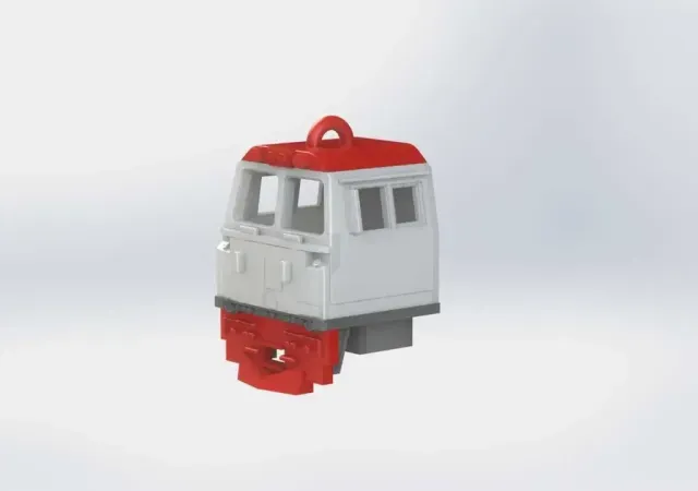 Locomotive Head Keychain CC206 - GE CM20EMP