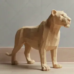 Lioness - low poly