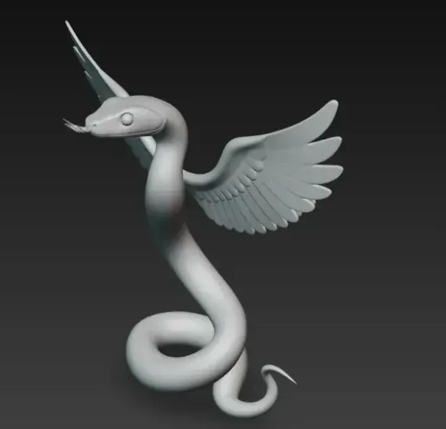 winged snake — Фото 3 из 6