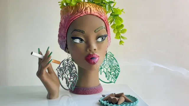 AFRO QUEEN VASE/INCENSE HOLDER/PLANTER — Фото 5 из 9