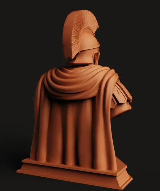 Spartan Warrior Bust | Ancient Greek Soldier Statue — Image 3 of 6