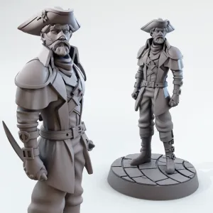 The Gentleman Bandit | RPG Mini for 32mm Tabletop Games