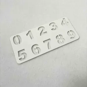 Numbers stencil