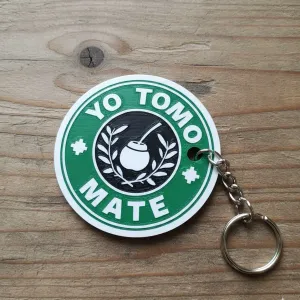 llavero "yo tomo mate"