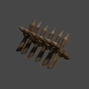 Wooden Barricade D&D tabletop miniature