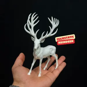 MAJESTATIC REINDEER – Elegant Decorative Sculpture