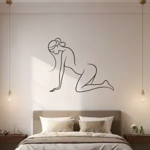 Minimalist Female Line Art – Elegant Silhouette Wall Decor